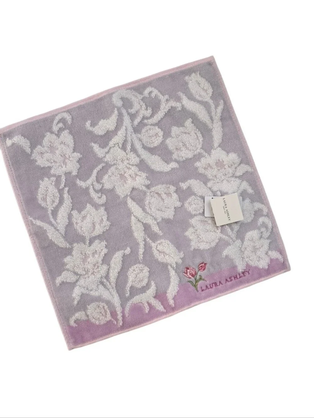 Laura Ashley Japan Floral Mini Towels Washcloths Set of 3 New With Tags